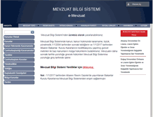 Tablet Screenshot of mevzuat.basbakanlik.gov.tr